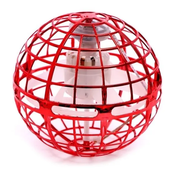 Pelota Azul Voladora Mágica Con Luz Led Diseño Portatil