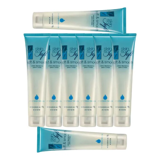  Skin So Soft Creme Depilatório Corpo (8 Unidades) - Avon