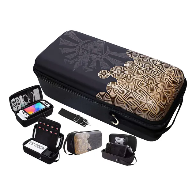 Maleta Estuche Protector Nintendo Switch Zelda Oled Negro