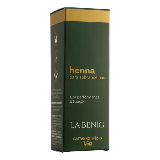 Henna Para Sobrancelhas Alta Fixação Profissional La Benig