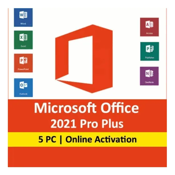 Licencia Office 2021 Profesional Plus 5pc Retail Garantizada