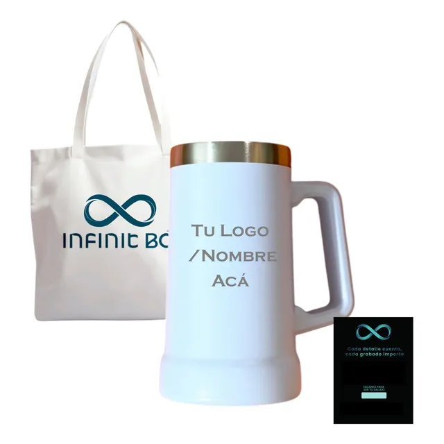 Jarro Chop Termico 700cc Personalizado , Vaso, Cerveza