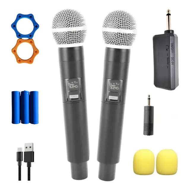 Micrófonos Inalámbricos Recargables Dobles Karaoke Wireless