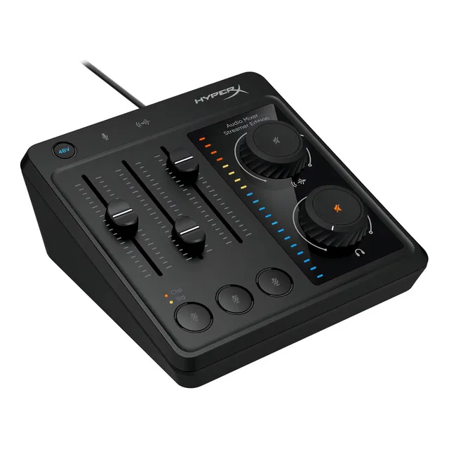 HyperX 73c12aa Audio Mixer Interfaz de audio para PC Micrófonos XLR compatibles con Mac
