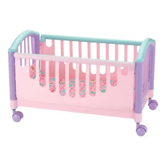 Bercinho Para Boneca Bebe Menina Reborn Na Cor Rosa