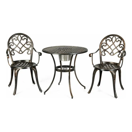 Sillas Para Jardin Con Mesa De Aluminio Gpl