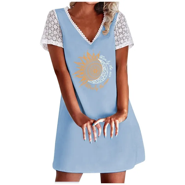 Vestido Nuevo Verano Para Mujer 2022 Cintura Suelta Correa