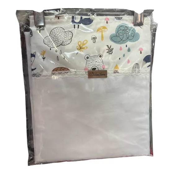 Juego De Sábanas Para Colecho 75 X 100 Cm Agua Liso