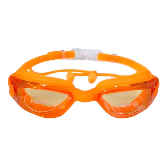 Antiparra Hydro Isus Niño Natacion Uv Silicona Anti-fog Kids Color Naranja