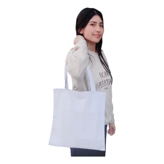 Bolsa Ecológica En Tela Tote Bag Mochila Drill