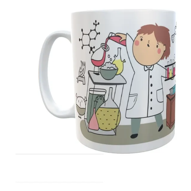 Caneca Profissão Quimica - Eu Sou - Profissões - Xicara