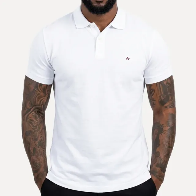 Polo Aramis Masculina Basic Piquet Branca Branca L/g