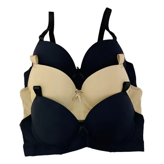 Conjunto 2 Sutiãs Feminino Plus Size Elastano Alça Reforçada