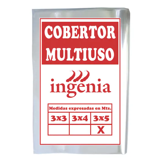 Cobertor Plástico Multiuso Ingenia 3x5mts Pvc Mm