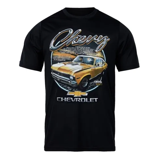 Remera Yorktone Chevy Amarilla Talles Especiales Xs A 8xl