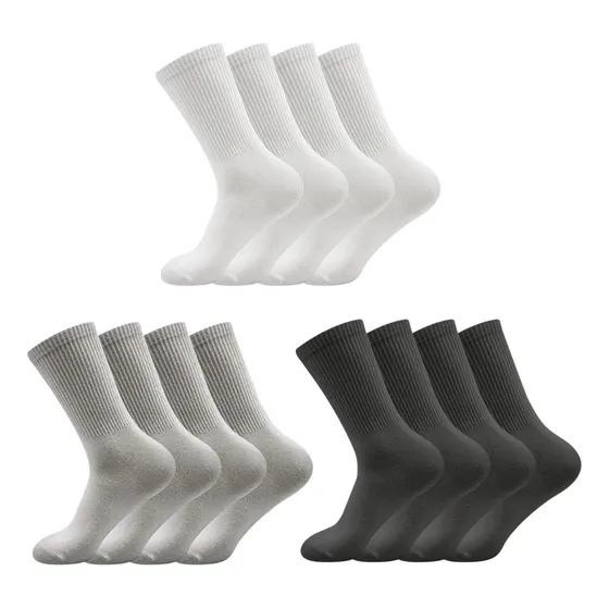 Calceta Deportiva Hombre Algodón 100% Paquete 12 Pares