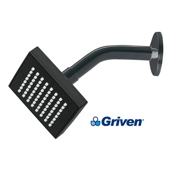Regadera Tipo Lluvia 4  Griven Black / Mayor Y Detal/