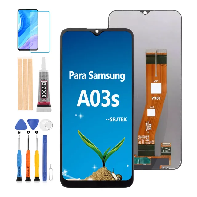 Srjtek Pantalla Original Para Samsung A03s Sm-a037f A037m