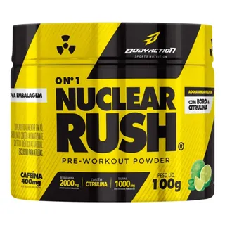 Pré Treino Nuclear Rush Workout Powder - 100g Body Action Pré Treino Nuclear Rush Workout Powder - 100g Body Action