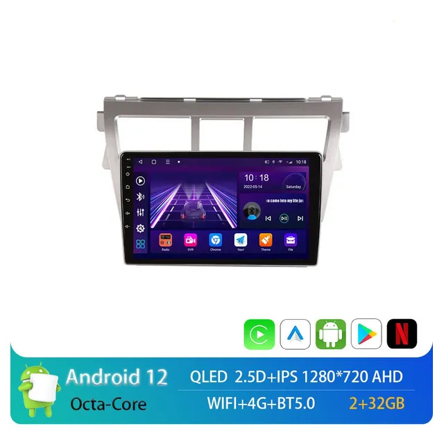 Pantallas Android Yaris Belta, Android 13 , Car Play 