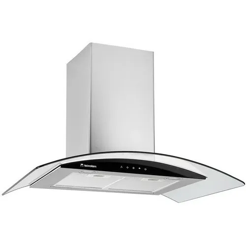 Campana De Isla Tegnolam 90 Cm Vidrio Curvo
