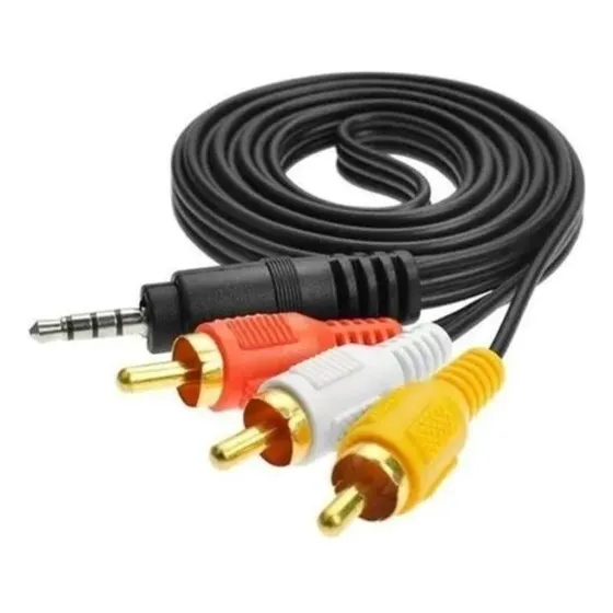 Cable De Audio 3.5mm A 3rca - 5m Wash