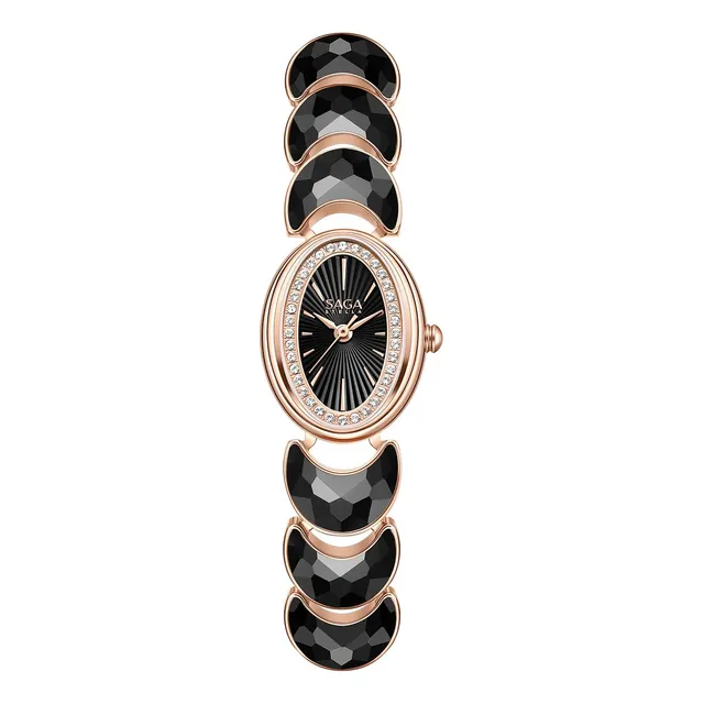 Saga Luna Mujer Reloj Con Pulsera De Luna Y Cristales Nbs9u