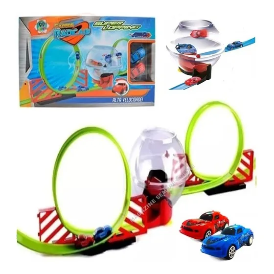 Pista Looping 360° Carrinho Fricção Tipo Hotwheels Promoção