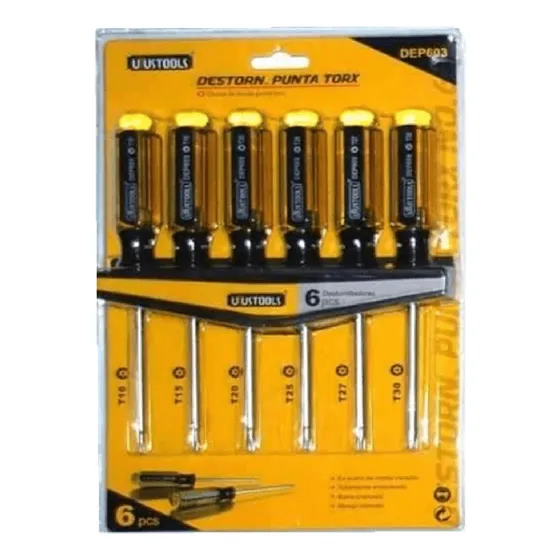 Set 6 Destornilladores Torx Uyustools Tconviene