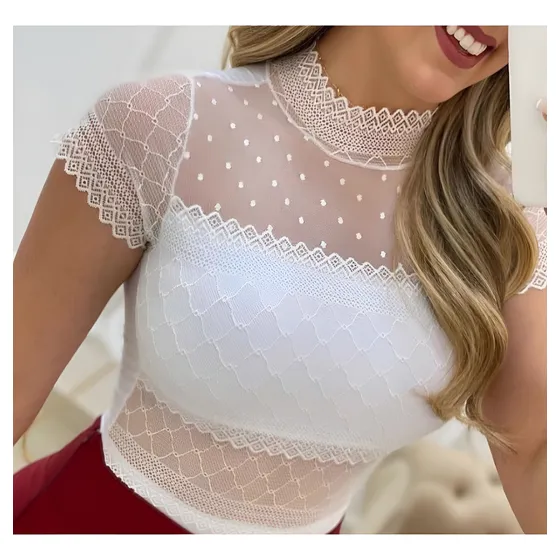 Bodys De Encaje Musculosa