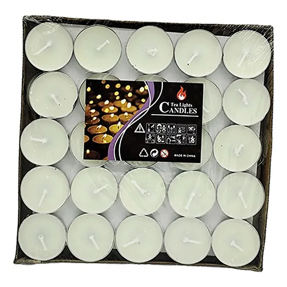 Velas Blancas Para Veladores Y Hornitos X 50 Unidades