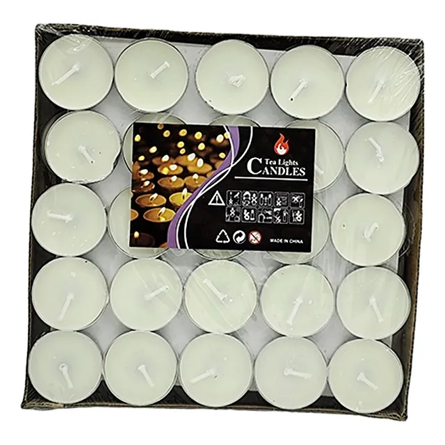 Velas Blancas Para Veladores Y Hornitos X 50 Unidades