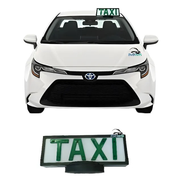 Luminoso Teto De  Táxi  Retangular Com Base Íman ( Pequeno )