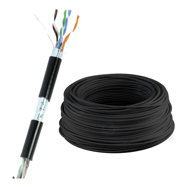 Cable Red 40m Utp Blindado 5e 100%cobre,exterior Descargas