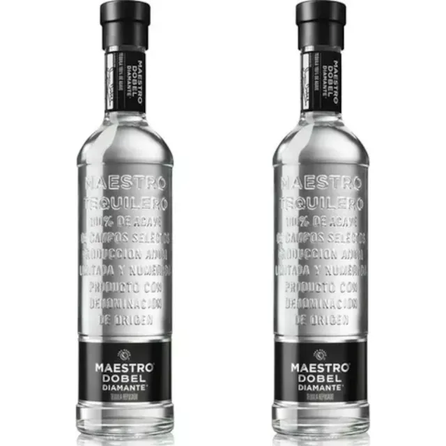 Paquete De 2 Tequila Maestro Dobel Diamante S/estuche 700 Ml
