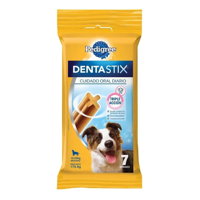 Pedigree Dentastix Snacks Perros Adultos Razas Medianas 7un