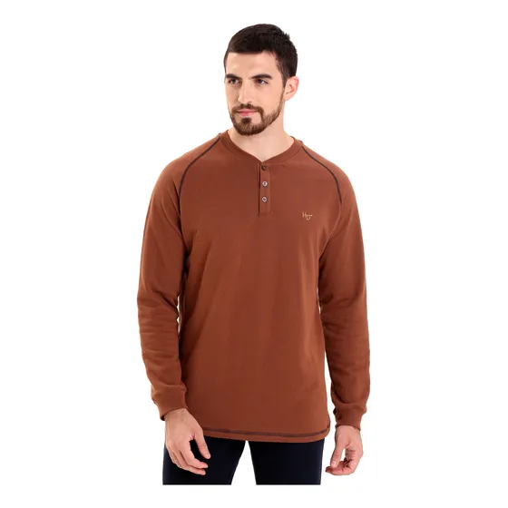 Remera Howard Manga Larga Para Hombre Térmica