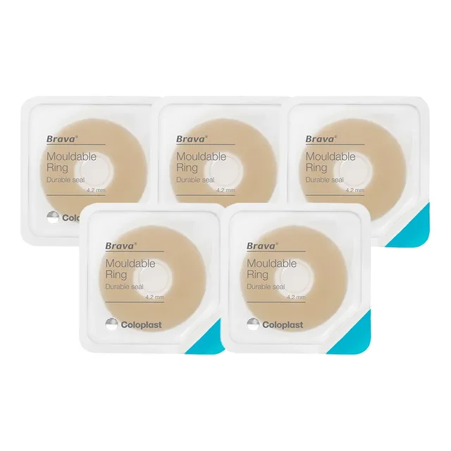 Anel Brava Moldável P/ Estomias 4,2mm Coloplast - Kit 05