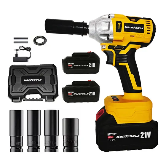 Chave De Impacto Bateria 1/2 Polegada 21v 520nm 127/220V Cor Amarelo Frequência 60 Hz
