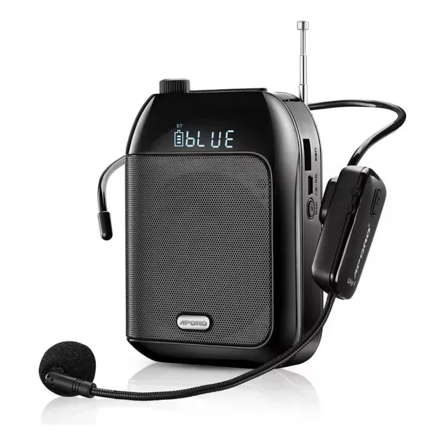 Microfono Vincha Parlante Bt Usb Radio Conferencia Sin Cable