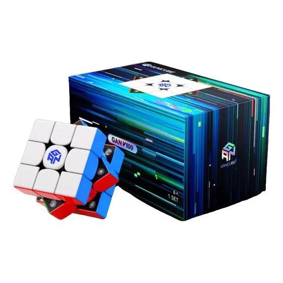 Cubo De Velocidad Mágico Gan V100 Maglev Uv 3x3 Con Núcleo N | Cuotas sin interés