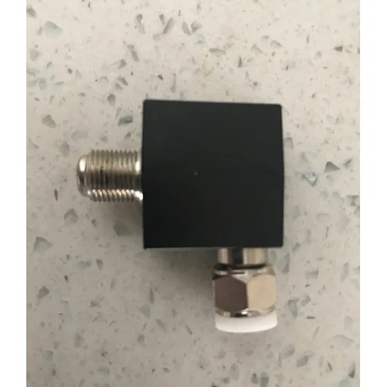 Conector Coaxial Macho Hembra 90º