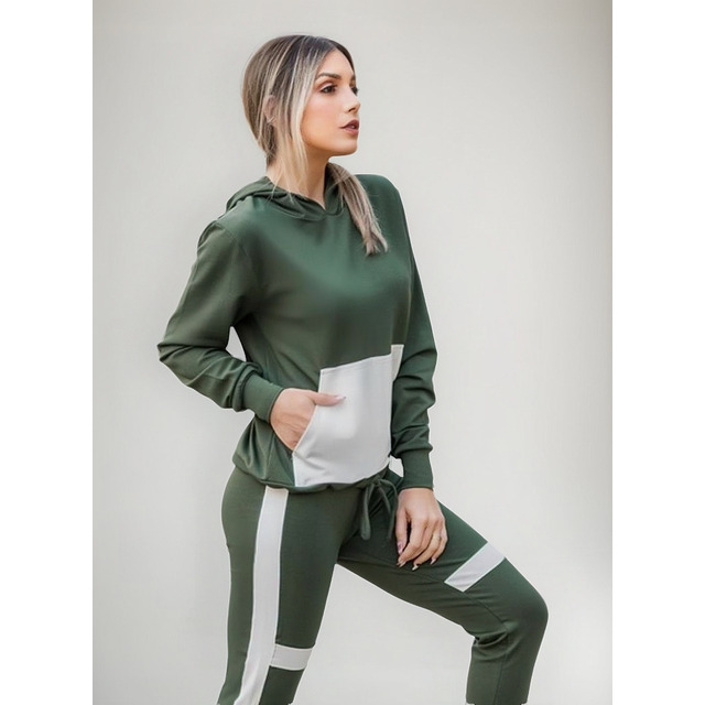 Conjunto De Frio Feminino Moletinho Blusa C/ Capuz E Calça Conjunto De Frio Feminino Moletinho Blusa C/ Capuz E Calça