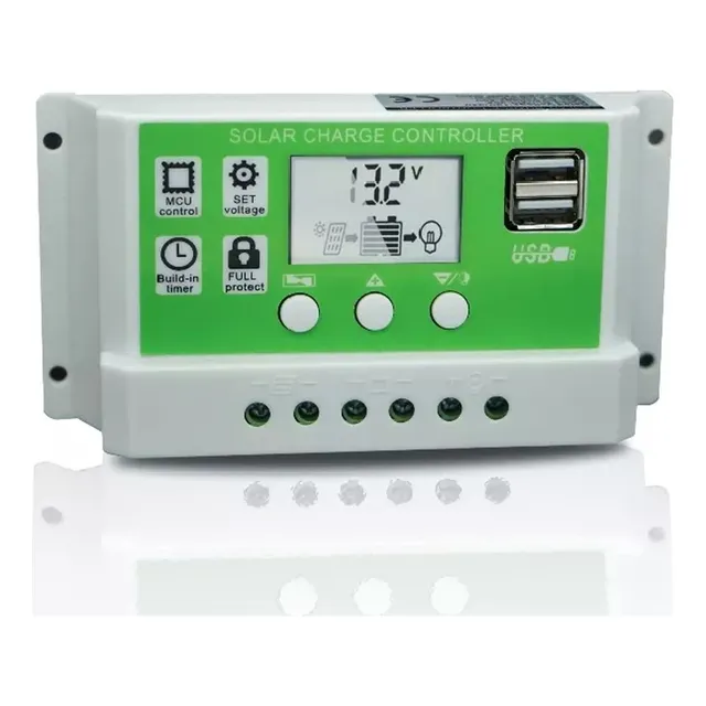 Controlador De Carga Solar 30 Amp Panel Solar 12v/24v