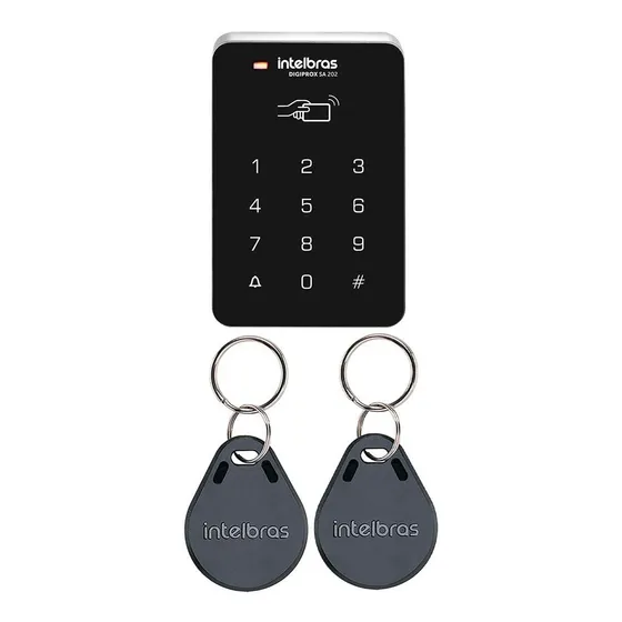 Controle De Acesso Digiprox Sa202 E 2 Chaveiros Th1000 Tag