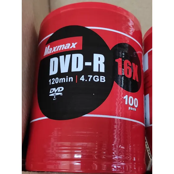 Dvd Virgen Maxmax Base Blanca 16x 120min. 4.7gb