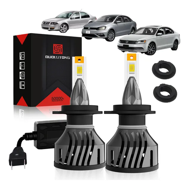 Focos Led H7 Para Jetta Mk6 2010-18 Bora Canbus Csp 26000lm
