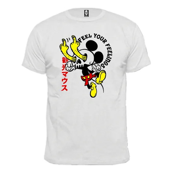 Remera Mickey Mouse Feel Your Feelings 100% Algodón Premium