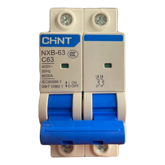 Breaker Termomagnetico De 2 Polos 63 Amp Chint