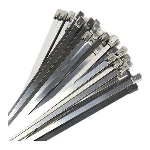 Tirraje De Acero Inox Flejes 4.6mm 35cm (100und) Zasc